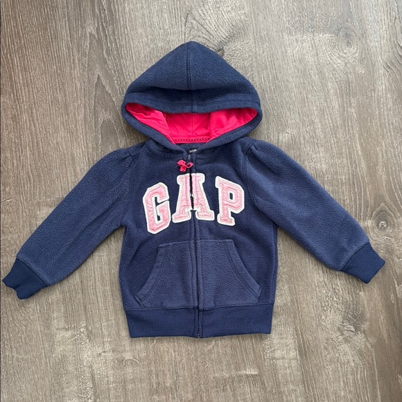 GAP Blue and Pink Sweatshirt Hoodie 2T - Picture 1 of 5
